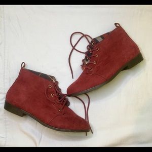 Burgundy Booties